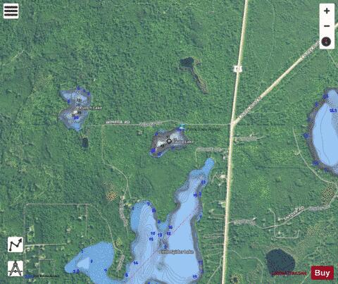 Pauto Lake depth contour Map - i-Boating App - Satellite