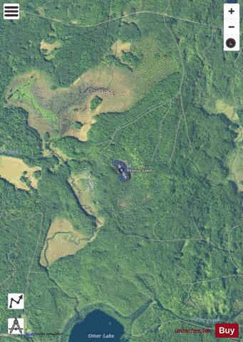 Peanut Lake depth contour Map - i-Boating App - Satellite