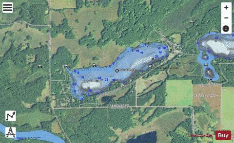 Pulaski Lake depth contour Map - i-Boating App - Satellite