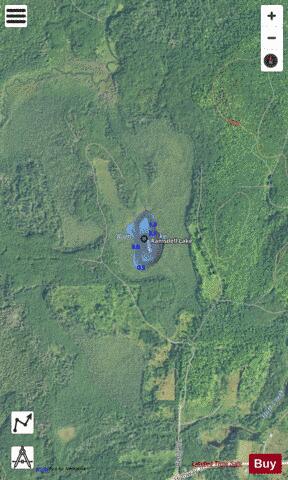 Ramsdell Lake depth contour Map - i-Boating App - Satellite