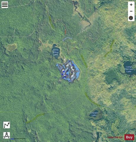 South Riley Lake depth contour Map - i-Boating App - Satellite