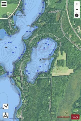 Schnur Lake depth contour Map - i-Boating App - Satellite