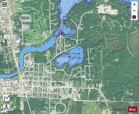 Silver Lake C depth contour Map - i-Boating App - Satellite