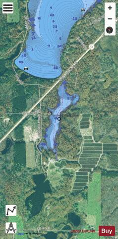 Spring Lake A depth contour Map - i-Boating App - Satellite