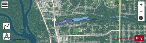 Springville Pond depth contour Map - i-Boating App - Satellite