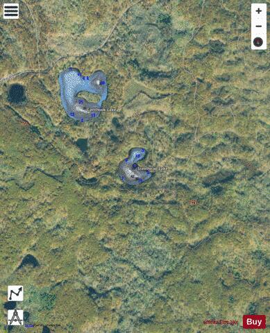 Steelhead Lake depth contour Map - i-Boating App - Satellite