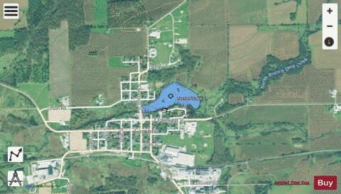 Tarrant Lake depth contour Map - i-Boating App - Satellite