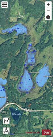 Tomoe Lake depth contour Map - i-Boating App - Satellite