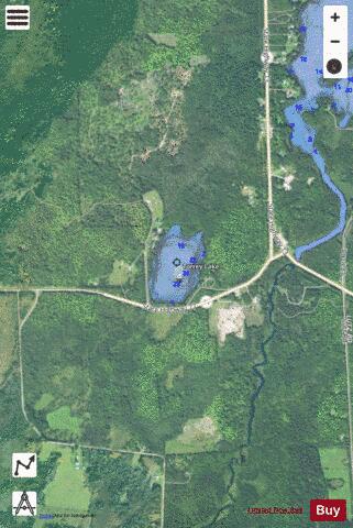 Torrey Lake depth contour Map - i-Boating App - Satellite