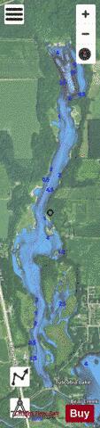 Tuscobia Lake depth contour Map - i-Boating App - Satellite