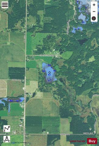 Twin Lake  East depth contour Map - i-Boating App - Satellite
