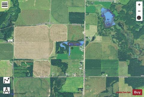 Twin Lake  West depth contour Map - i-Boating App - Satellite