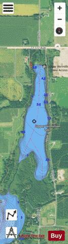 Upper Vermillion Lake depth contour Map - i-Boating App - Satellite