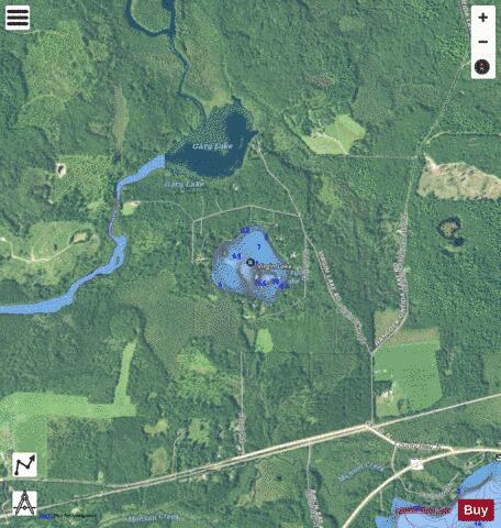 Virgin Lake A depth contour Map - i-Boating App - Satellite