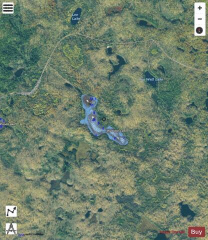 Wabigon Lake depth contour Map - i-Boating App - Satellite