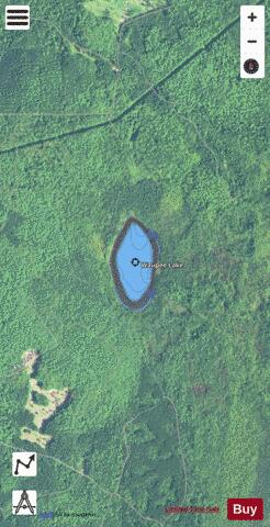 Waupee Lake depth contour Map - i-Boating App - Satellite