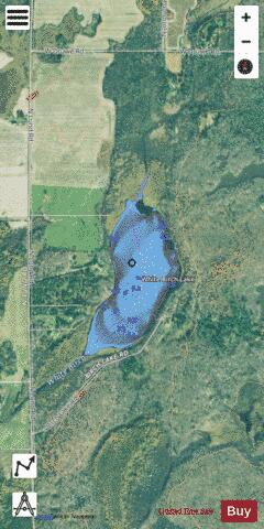 White Birch Lake depth contour Map - i-Boating App - Satellite