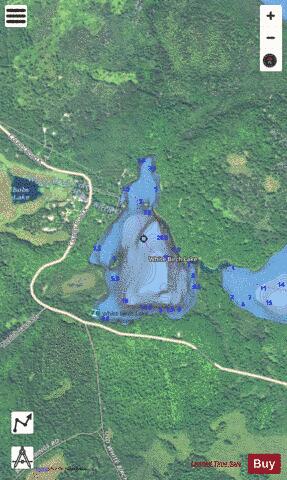 White Birch Lake depth contour Map - i-Boating App - Satellite