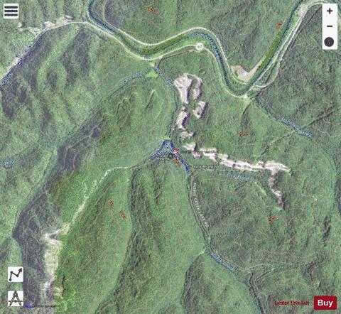 Horse Creek Lake depth contour Map - i-Boating App - Satellite