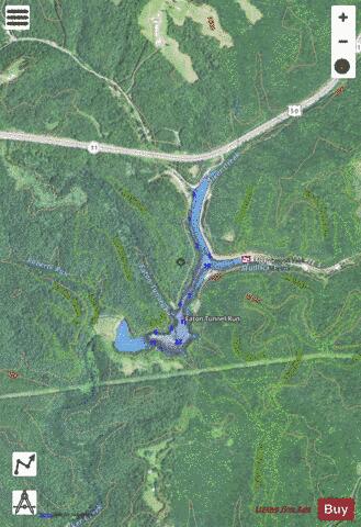 Mountwood Lake depth contour Map - i-Boating App - Satellite