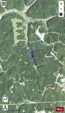Tracy Lake depth contour Map - i-Boating App - Satellite