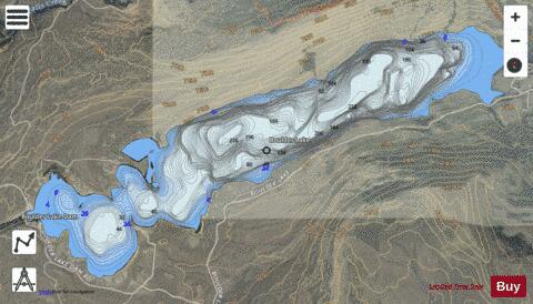 Boulder Lake depth contour Map - i-Boating App - Satellite