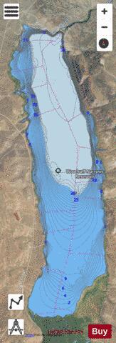 Woodruff Narrows Reservoir depth contour Map - i-Boating App - Satellite