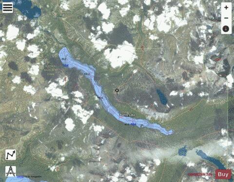 Battle Lake depth contour Map - i-Boating App - Satellite