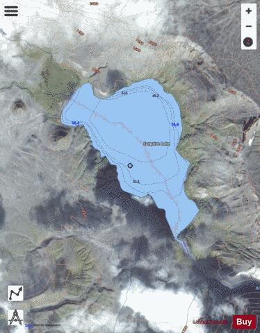 Surprise Lake depth contour Map - i-Boating App - Satellite