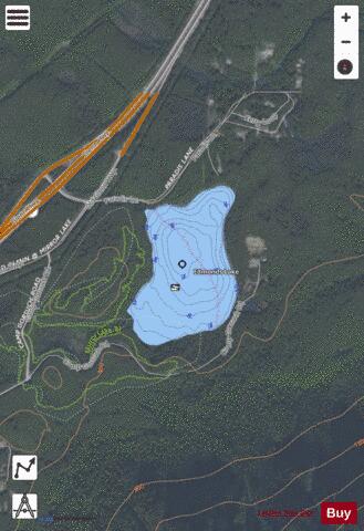 Edmunds Lake depth contour Map - i-Boating App - Satellite