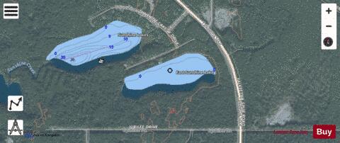 East Sunshine Lake depth contour Map - i-Boating App - Satellite
