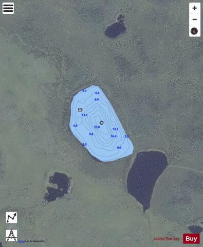 Fall depth contour Map - i-Boating App - Satellite