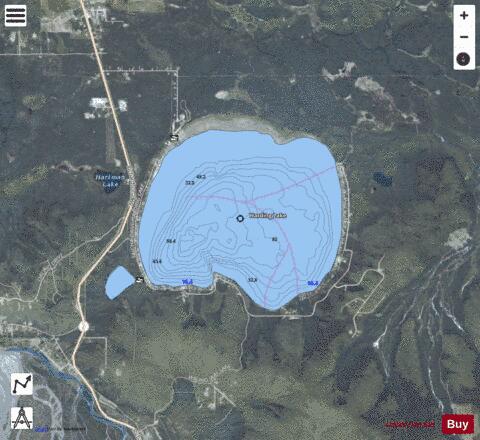 Harding2013 depth contour Map - i-Boating App - Satellite