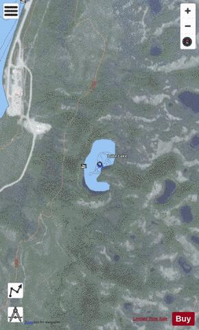 Luke depth contour Map - i-Boating App - Satellite