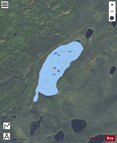 Monte depth contour Map - i-Boating App - Satellite