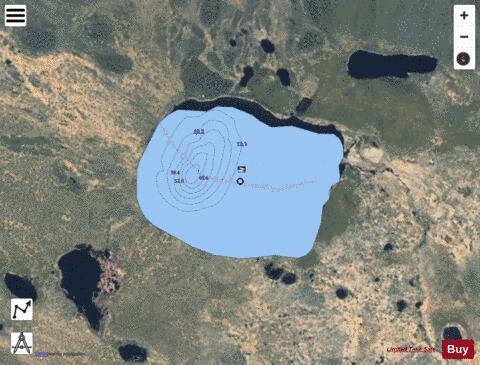 Square depth contour Map - i-Boating App - Satellite