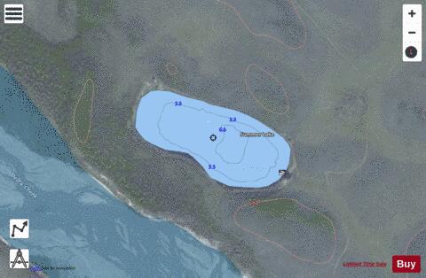 Summer depth contour Map - i-Boating App - Satellite