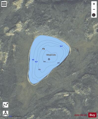 Triangle depth contour Map - i-Boating App - Satellite
