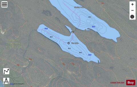 Van depth contour Map - i-Boating App - Satellite