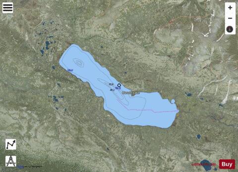 Idavain Lake depth contour Map - i-Boating App - Satellite