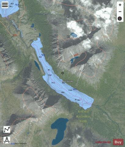 Murray Lake depth contour Map - i-Boating App - Satellite