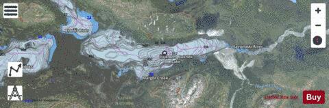 Naknek Lake-Iliuk Arm depth contour Map - i-Boating App - Satellite