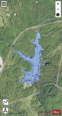 Escambia County Public Fishing Lake depth contour Map - i-Boating App - Satellite