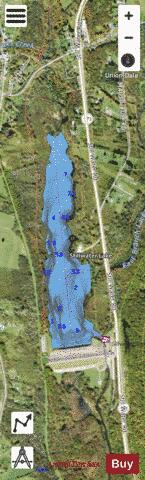 Stillwater Lake depth contour Map - i-Boating App - Satellite