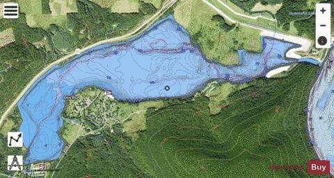Hammond Lake depth contour Map - i-Boating App - Satellite