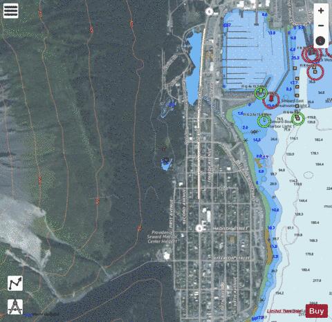 First Lake depth contour Map - i-Boating App - Satellite