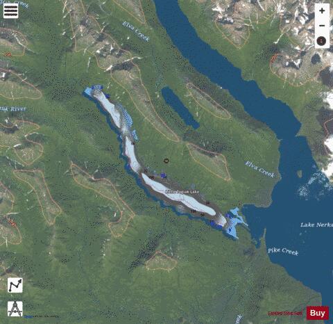 Little Togiak depth contour Map - i-Boating App - Satellite