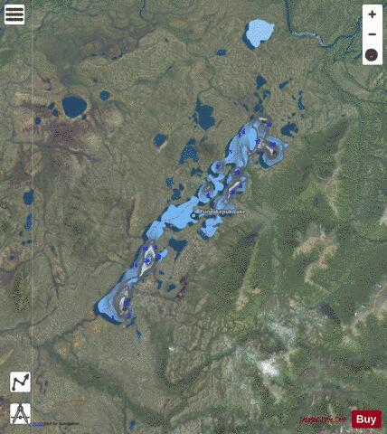 Pungokepuk depth contour Map - i-Boating App - Satellite