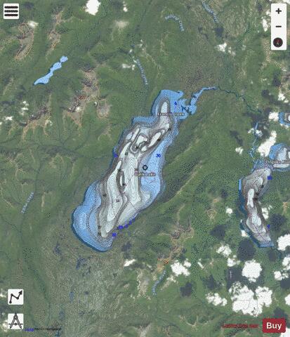 Ualik depth contour Map - i-Boating App - Satellite