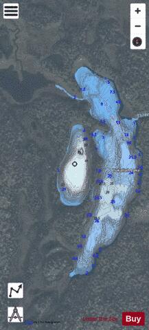 West Tukallah Lake depth contour Map - i-Boating App - Satellite